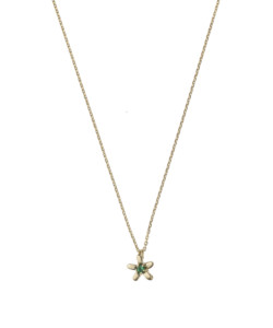 Produkt Necklace short, coffee blossom with zircon, gold-plated