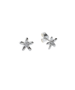 Produkt Earring Studs Coffee Blossoms with zircons