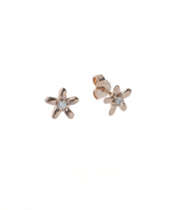 Produkt Earring Studs Pink Coffee Blossoms with zircons