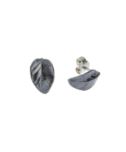 Produkt Earring Studs Coffee Leaves, patinated