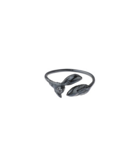 Produkt Buds ring, patinated, with zircon