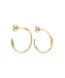 Produkt Earrings circles – yellow twig of coffee tree