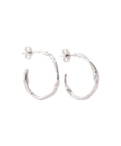 Produkt Earrings circles – silver twig of coffee tree