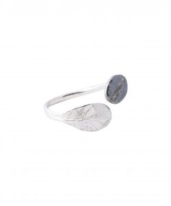 Produkt Silver leaf ring and patinated grain