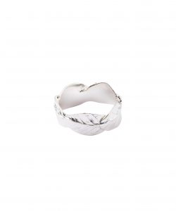 Produkt Ring with silver leaves of a coffee tree around