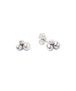 Produkt earrings silver cherries with transparent zircons