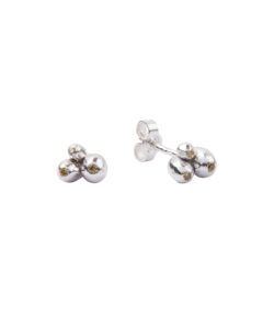 Produkt earrings silver cherries with yellow zircons